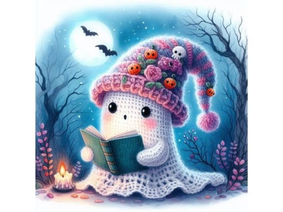 Download A Crochet Ghost in a Soft Hat, Reading a - Premium Resources