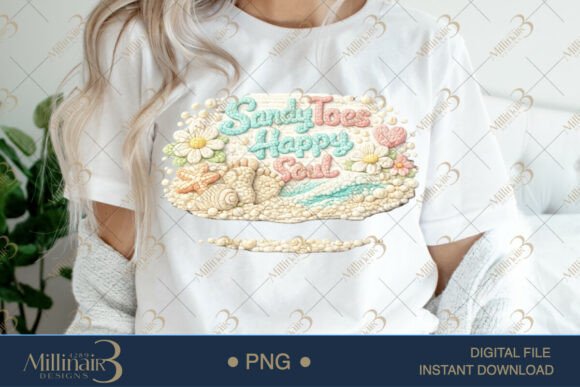 Download Sandy Toes Happy Soul PNG, Crochet Beach - Premium Resources