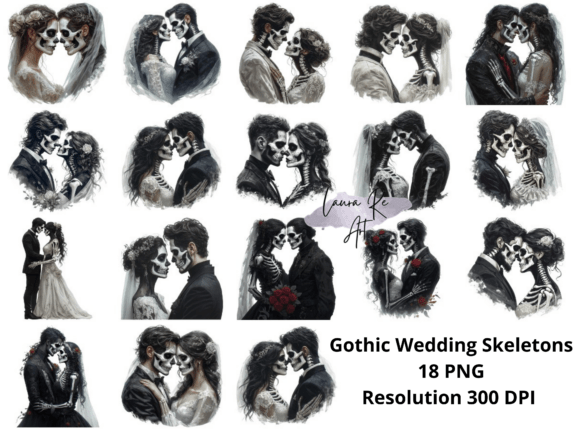 Download Gothic Wedding Skeletons - Gothic wedding Collection