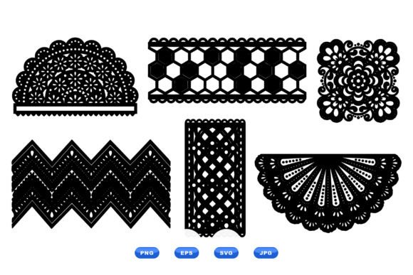 Download Intricate Lace Border SVG Pack - Intricate lace Collection
