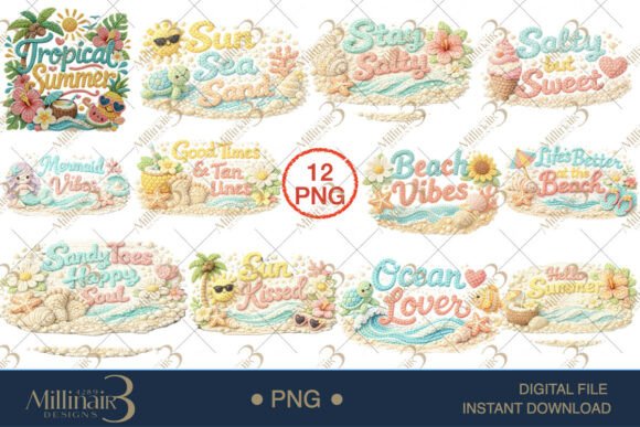Download Coastal Crochet Summer Bundle PNG, - Premium Resources