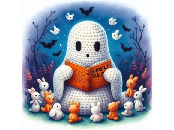 Download A Crochet Ghost Reading to a Group of Ti - Premium Bundle